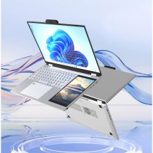 15.6 inch dual screen laptop intel Celeron N5105 DDR4 16GB SSD 256GB Win11 small screen 7 inch touch screen laptop computer