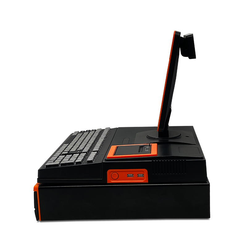 Djs-pos Cash Register Black + Orange With Cash Box CPU J1800