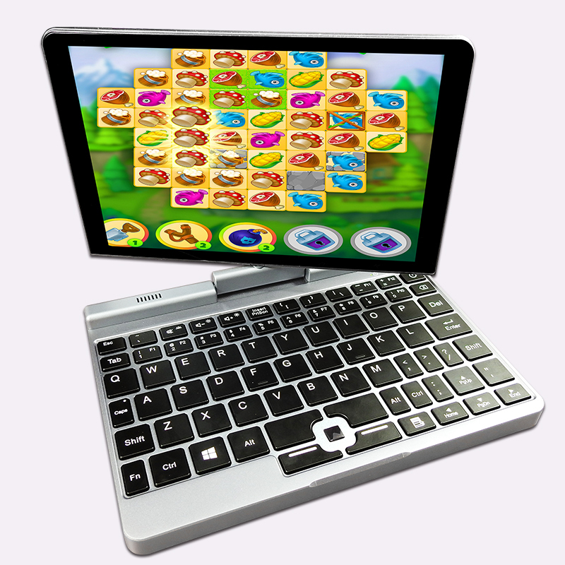 OEM 2 in 1 8 Inch LCD Screen Touch Screen Mini Laptops computer N95 Portable 360 degree rotation Notebook PC