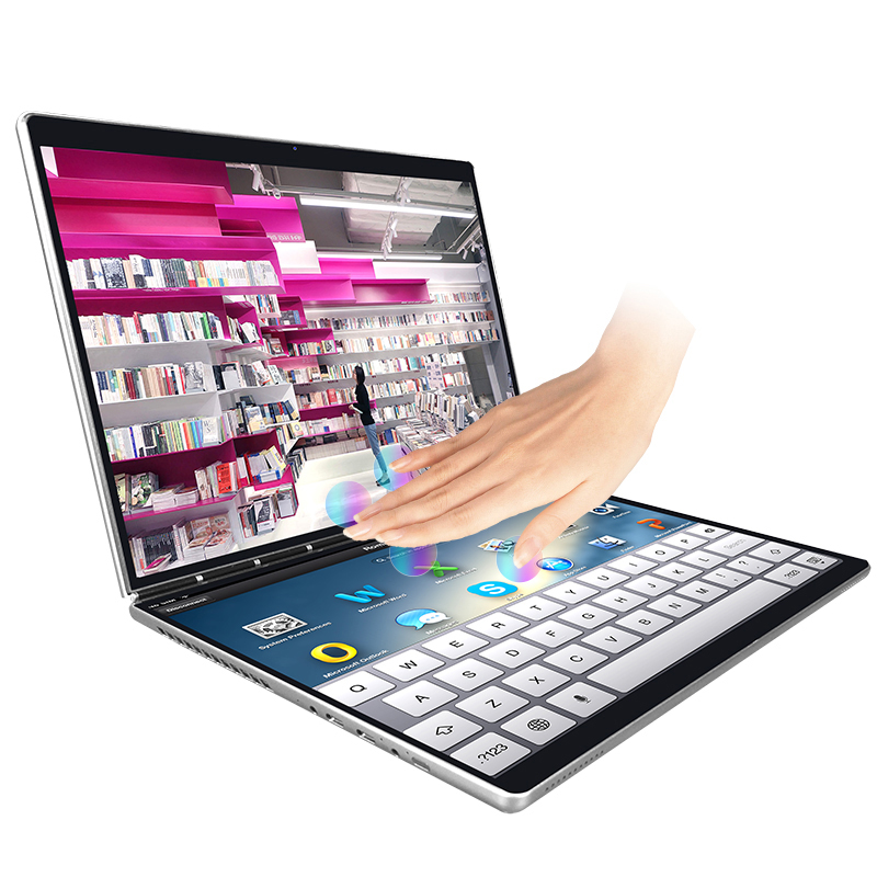 13.3 Double -screen dual -touch Intel thin and thin copy virtual touch keyboard Student business business office design high performance book